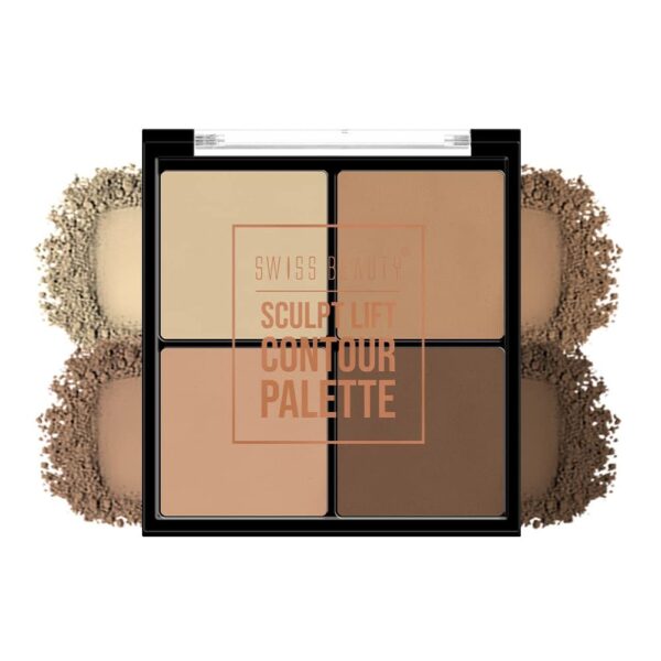 Swiss Beauty Sculpt Lift Contour Palette, Shade-01- TEV1005 - Image 2