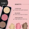 Swiss Beauty Cheek- A- Boo Face Palette With Blusher Contour And Highlighter Shade - 03- TEV1007 - Image 2