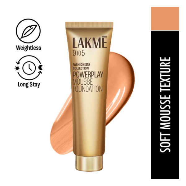 Lakme 9To5 Powerplay Mousse Foundation - Beige Vanilla- TNW1052