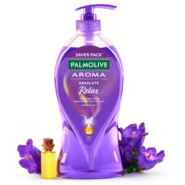 Palmolive Iris & Ylang Ylang Essential Oil Aroma Absolute Relax, Moisturizing Body Wash- ASG1003