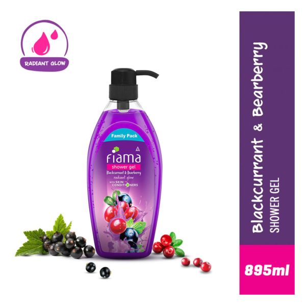 Fiama Body Wash Shower Gel Blackcurrant & Bearberry, with Skin Conditioners for Radiant Glow- ASG1011