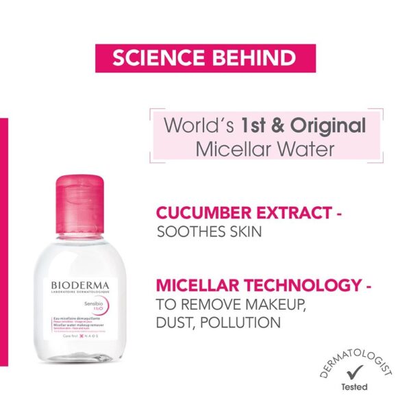 Bioderma Sensibio H2O Micellar Water Make Up Remover- GUB1034 - Image 6