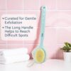 GUBB 2-In-1 Long Handle Bath Brush With Loofah- JMJ1003 - Image 2