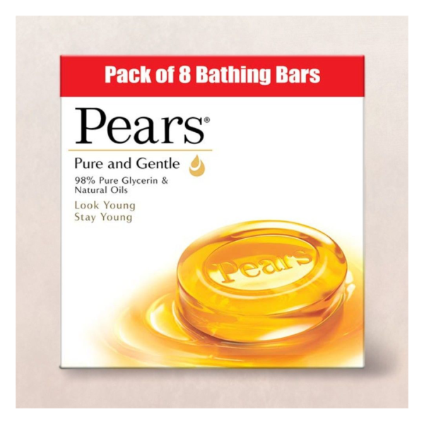 Pears Moisturising Bathing Bar Soap With Glycerine Pure & Gentle - For Golden Glow- ABZ1004