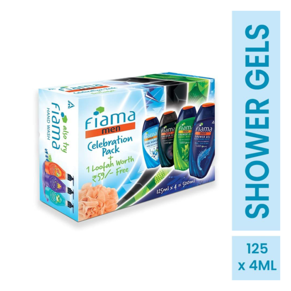 Fiama Men Celebration Pack With 4 Unique Body Wash Shower Gels For Men- ASG1046