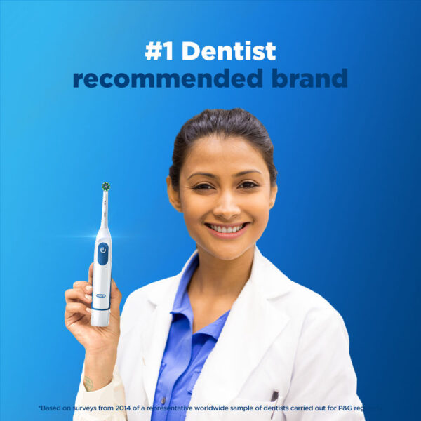 Oral-B Pro Expert Battery Operated With Replaceable Brush Head Electric Toothbrush (White)- TTR1003 - Image 2