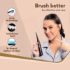 AGARO COSMIC PLUS Sonic ElectricTooth Brush For Adults With 5 Modes, 5 Brush Heads Power Toothbrush- TTR1010 - Image 4