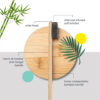 Awenest Bamboo Toothbrush With Charcoal Activated Soft Bristles- TTR1014 - Image 2