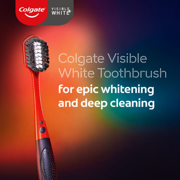 Colgate Visible White O2 Toothbrush- TTR1015 - Image 4