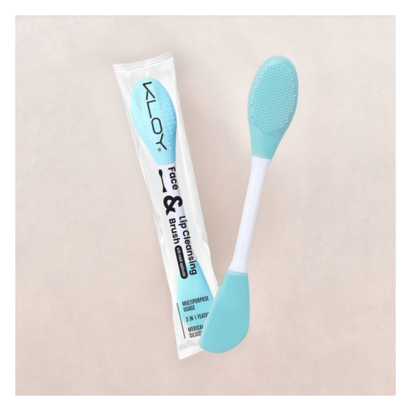 Silicone Face Mask Applicator & Lip Cleansing Brush Made With Ultra Hygienic Soft Silicone bristle for Gentle Exfoliation (Turquoise)- JMJ1008