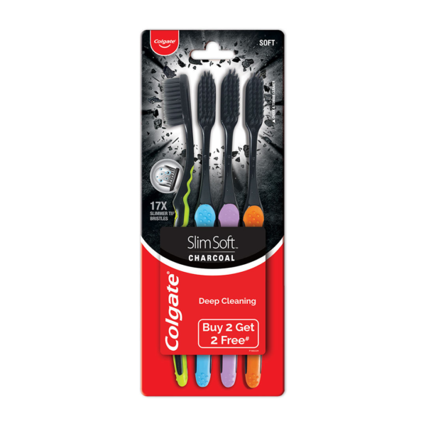 Colgate Slim Soft Charcoal Toothbrush- TTR1019