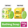 Godrej No.1 Lime & Aloe Vera High TFM (Grade 1 Soap) Long-Lasting Fragrance Pack of 9- ABZ1033 - Image 2