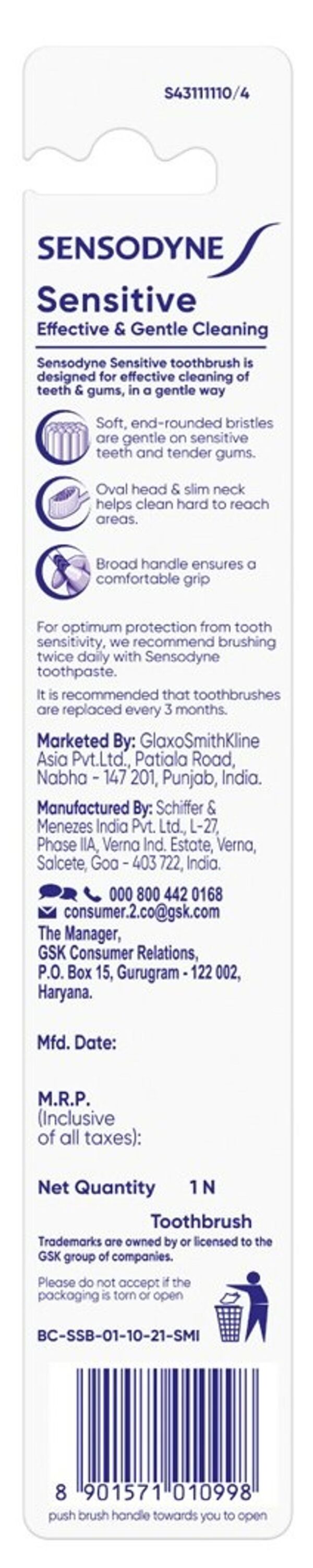 Sensodyne Sensitive Toothbrush with Soft Round Bristles- TTR1022 - Image 2