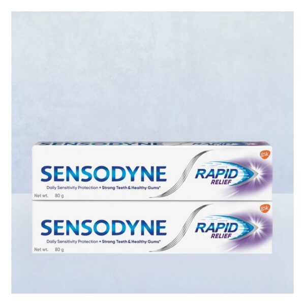 Sensodyne Toothpaste Rapid Relief Combo pack,Sensitive tooth paste to help beat sensitivity fast- EQB1016