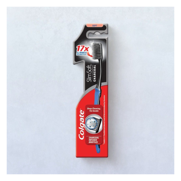 Colgate Toothbrush - Slim Soft Charcoal- TTR1026