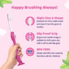 Chicco Toothbrush Pink 3Y-8Y- TTR1028 - Image 3