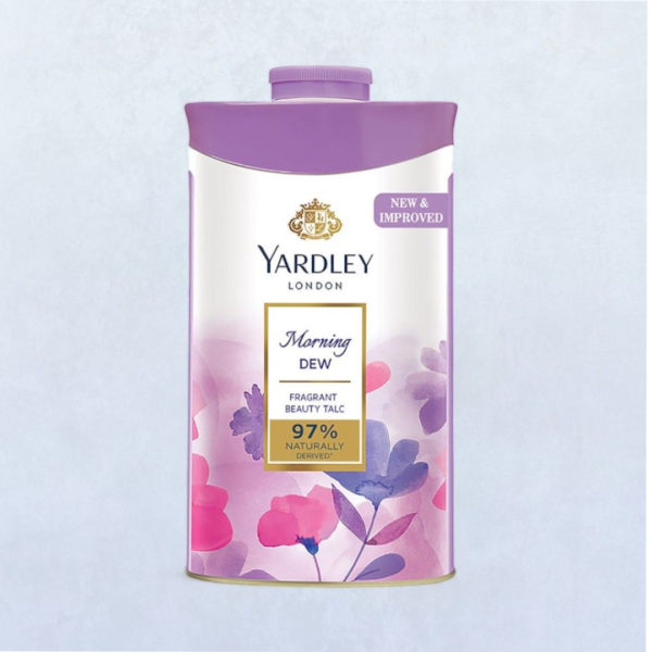 Yardley London Morning Dew Perfumed Talcum Powder For Women - Naturally Derived- JWT1006