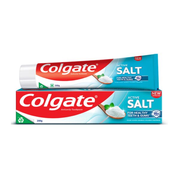 Colgate Active Salt Toothpaste, Germ Fighting Toothpaste for Healthy Gums and Teeth- EQB1035