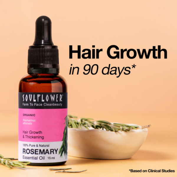 Soulflower Rosemary Essential Oil For Hair Growth- VEQ1003