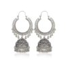 YouBella Jewellery Earrings Afghani Oxidised Silver Jhumka Earrings For Girls And Women- TBC1002 - Image 3