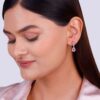 Giva Silver Pink Flower Mini Drop Earrings- TBC1004 - Image 5