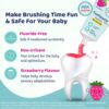 Chicco Toothpaste Strawberry 1-6Y Nofluoride- EQB1046 - Image 3