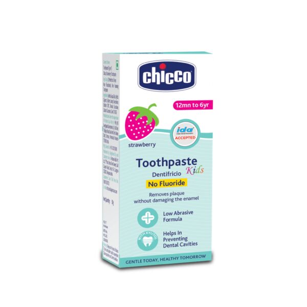 Chicco Toothpaste Strawberry 1-6Y Nofluoride- EQB1046