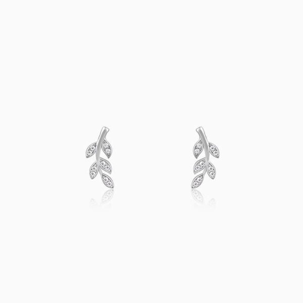 Giva Silver Leaf Earrings- TBC1006 - Image 2