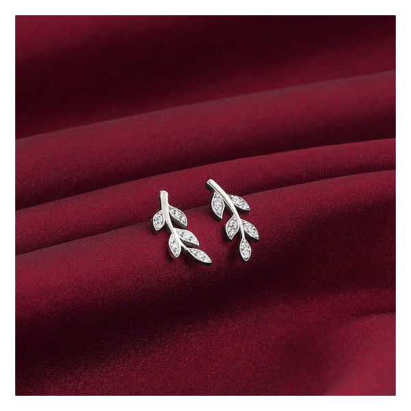 Giva Silver Leaf Earrings- TBC1006