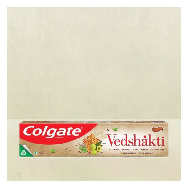 Colgate Vedshakti Anti-Bacterial Toothpaste For Whole Mouth Health With Neem, Clove And Honey- EQB1047