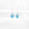 Giva Silver Aqua Blue Crystal Earrings- TBC1007 - Image 2