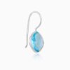 Giva Silver Aqua Blue Crystal Earrings- TBC1007 - Image 3