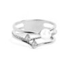 Rubans Silver-Plated Cz Stone Handcrafted Finger Ring- XFN1006 - Image 4