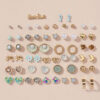 Jewels Galaxy Gold-Plated Contemporary Multicolor Stud Earrings (1 Pack 60 Pieces)- TBC1011 - Image 5