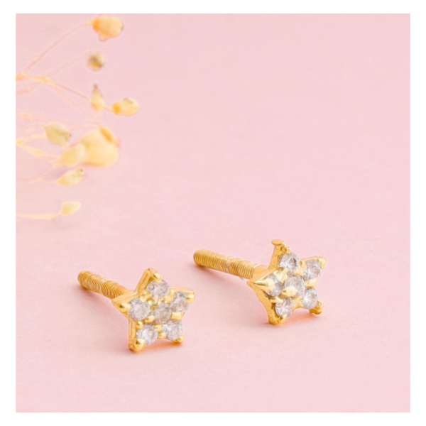 GIVA Golden Star Constellation Studs- TBC1012