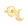 GIVA Golden Crescent Zircon Earrings- TBC1013 - Image 2