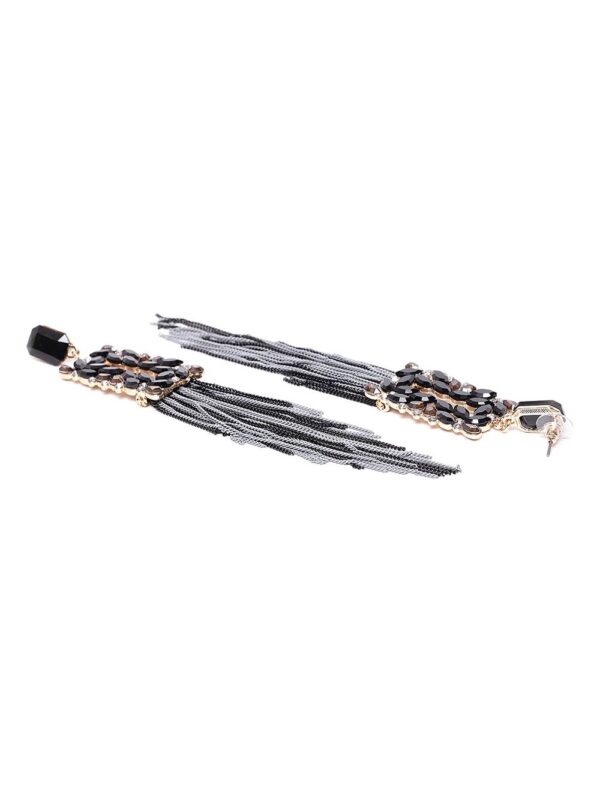 YouBella Jewellery Earings Crystal Tassel Handmade Earrings for Girls and Women- TBC1014 - Image 2