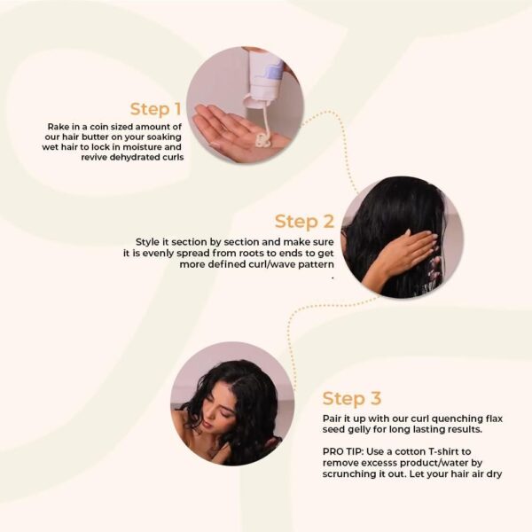 Fix My Curls Hair Butter| With Tucuma Butter, Flaxseed, & Chia Seed- TSM1021 - Image 5