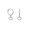 GIVA Silver Small Heart Drop Earrings- TBC1016 - Image 3