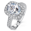 YouBella Jewellery Solitaire Crystal Silver Plated Ring For Women - Silver- XFN1009 - Image 2