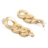 Rubans Gold Plated Matte Finish Chain Link Drop Earrings- TBC1019 - Image 2