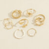 Jewels Galaxy Women Gold-Plated Stackable Finger Rings- XFN1011 - Image 4