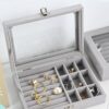 YouBella Velvet Clear Lid Jewellery Organizer Box- JQY1001 - Image 3