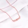 Giva Rose Gold Double Infinity Love Necklace- BQS1010 - Image 2