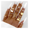 Jewels Galaxy Women Gold-Plated Stackable Finger Rings- XFN1013 - Image 2