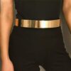 YouBella Jewellery Celebrity Inspired Adjustable Metal Plate Type Golden Kamarband Waist Belt (S-3)- JQY1005 - Image 2