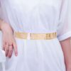 ouBella Jewellery Celebrity Inspired Adjustable Metal Plate Type Golden Kamarband Waist Belt (S-2)- JQY1006 - Image 3