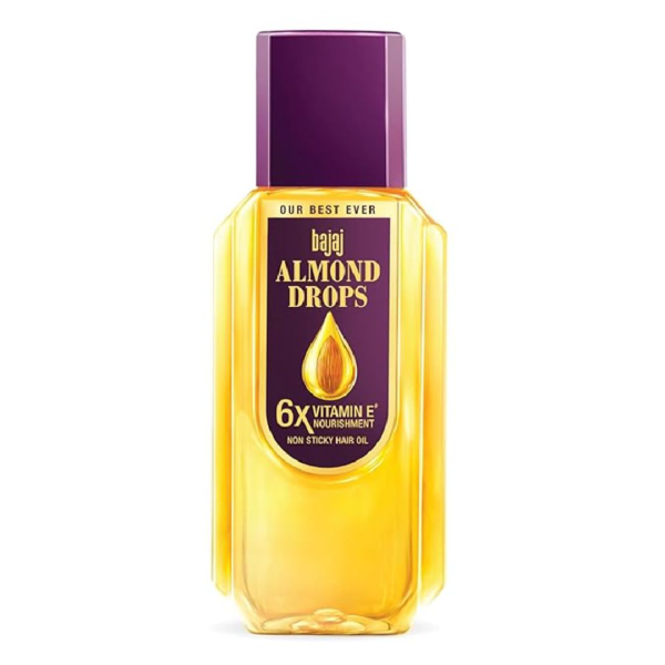 Bajaj Almond Drops Hair Oil with 2x Hairfall Reduction and 6x Vitamin E & Almond Oil- VEQ1026