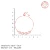 Giva Rose Gold Peary Love Bracelet- WKW1001 - Image 4