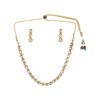 Voylla Kundan Gold Plated Brass Necklace Set- FEP1003 - Image 4